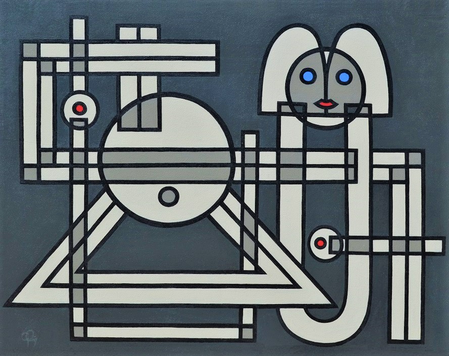 Painting: IN THE SPOTLIGHT, 53.75 by 42.5 inches